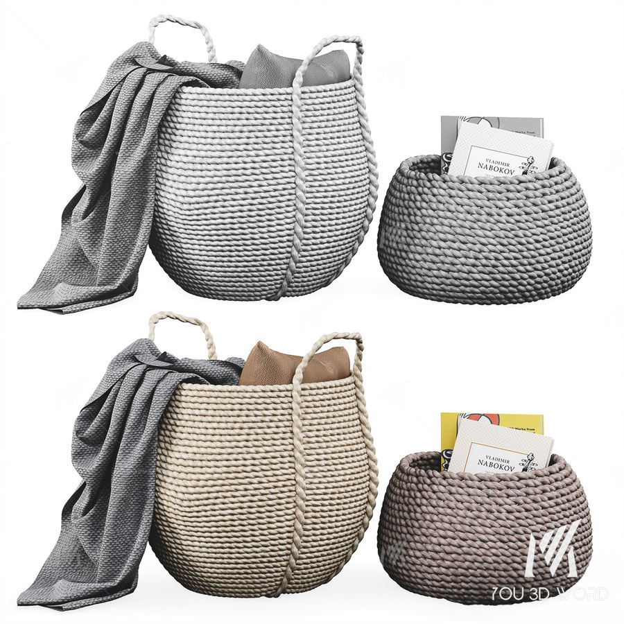 Baskets decor set